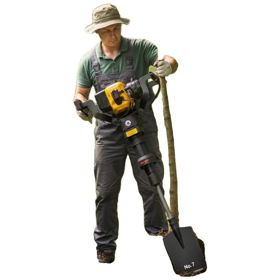 Perceuse à paliers, cylindrée de 52cc, puissance maximale de 1900 W, vitesse de 6500 U/min, réservoir de carburant de 1,3 L, dimensions de la pale : 21 x 14 cm