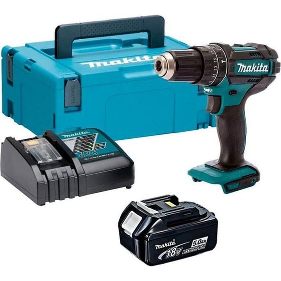 Perceuse à percussion 18V LXT (1x5.0 Ah) en MAKPAC - MAKITA DHP482RT1J
