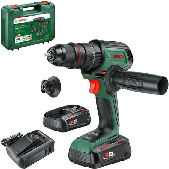 Perceuse à Percussion sans Fil AdvancedImpact 18V-80, 2 Batteries 2.5Ah, Mandrin Métallique 13mm, Brushless