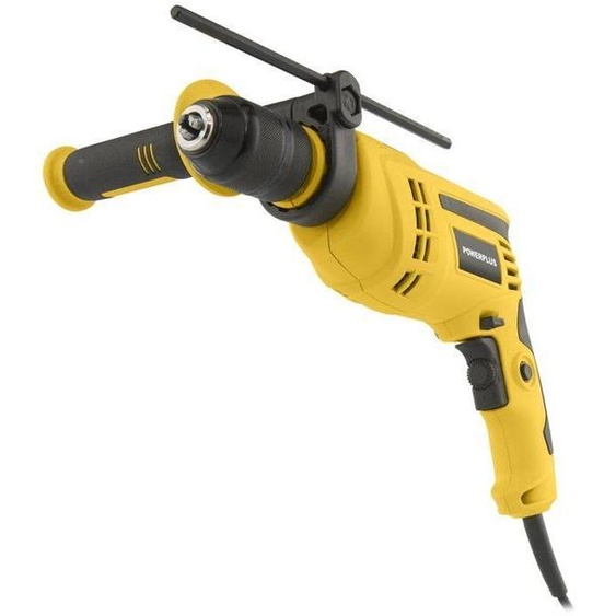 Perceuse à percussion Powerplus 1050 W, 48000 coups/min, Bois/Acier/Béton