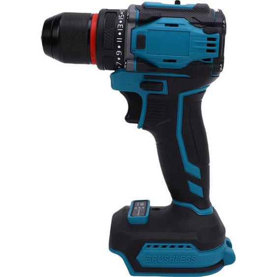 Perceuse à percussion (sans batterie) avec un diamètre de foret de 10 mm, 2 vitesses, couple de 180 Nm, 2200 tr/min, outil multifonctionnel sans fil pour les travaux de bricolage et les projets de menuiserie