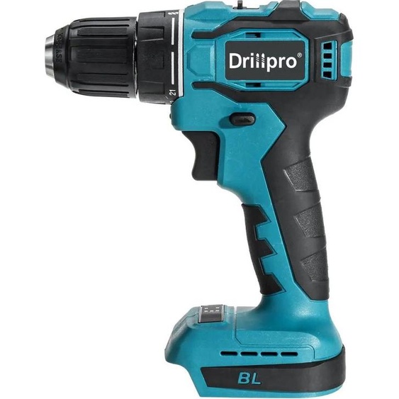 Perceuse à percussion sans fil - E78615 - Sans balais - Couple de 90 Nm - 1800 tr/min - Ø de perçage 10 mm - Système de batterie 18 V - Sans batterie - Noir