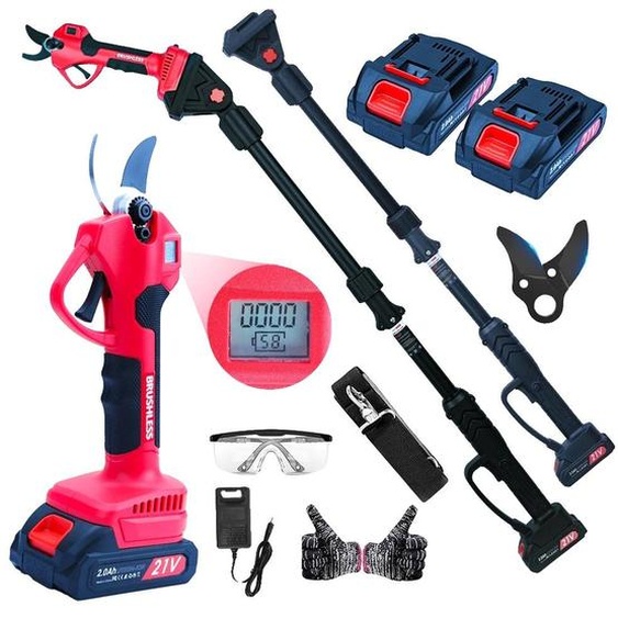 Perceuse hélicoïdale, moteur sans balais, puissance de 300W, tension de 21V, capacité de coupe de 15-25 mm, tête de coupe réglable à 180°