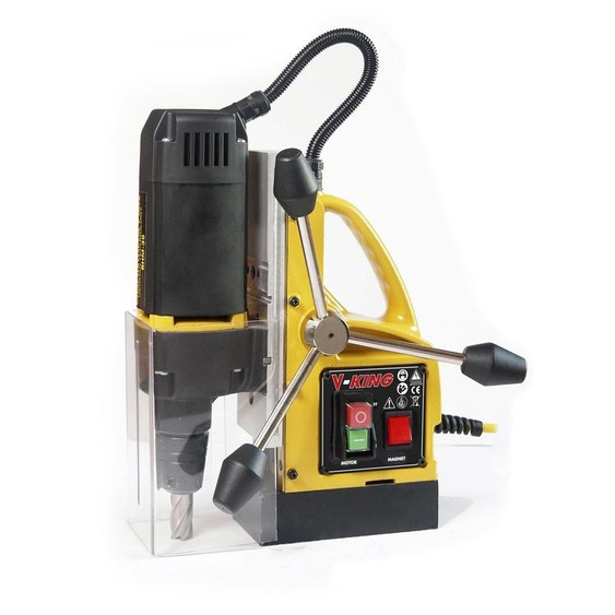 Perceuse magnétique 1050W V King 35 mm + coffret 6 fraises + coffret - REMO