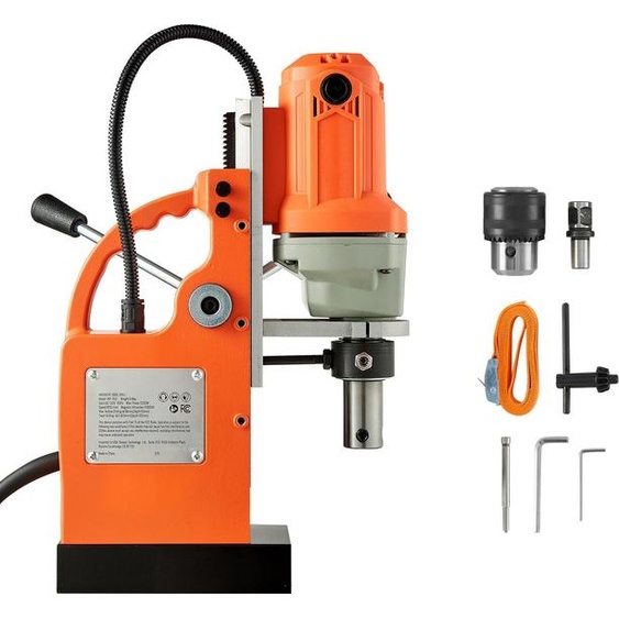 Perceuse magnétique SucceBuy 1200 W, diamètre de perçage 38 mm, force dattraction de 10 000 N, adaptée au travail du métal et aux projets de bricolage