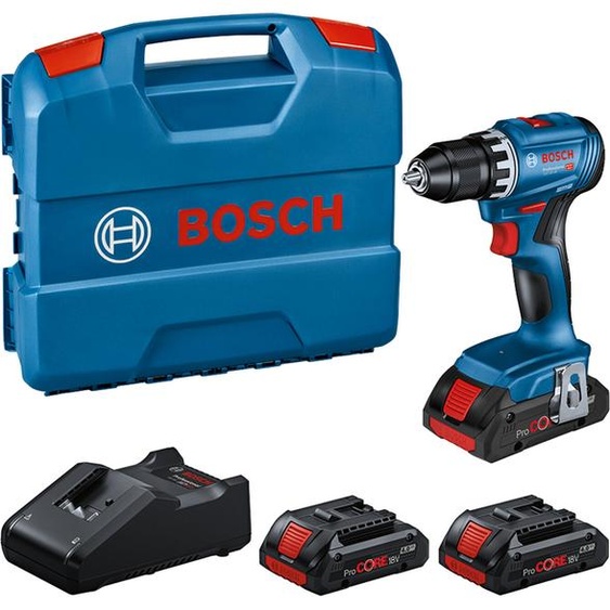 Perceuse sans fil GSR 18V-45 - Bosch - avec 3 batteries ProCore 18V 4.0Ah - chargeur - L-Case - 0615A5002N