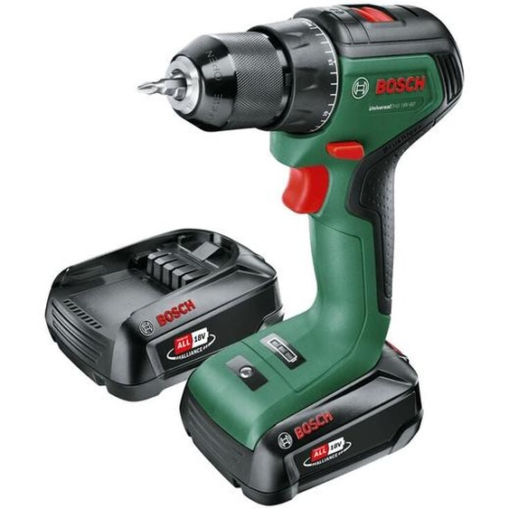Perceuse UniversalDrill 18V-EC 2 batteries 2,0Ah + al 18V-20 - Bosch