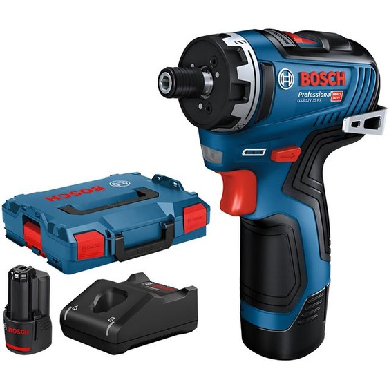 Perceuse-visseuse 12V GSR 12V-35 HX + 2 batteries 3Ah + chargeur + coffret L-BOXX - BOSCH - 06019J9100