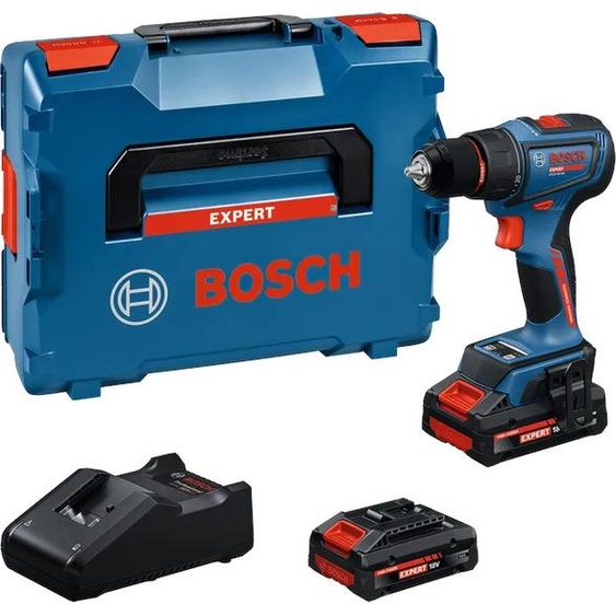 Perceuse-visseuse 18 V EXSR18V-90 + 2 batteries 4 Ah EXBA18V-40 + chargeur rapide + coffret L-BOXX BOSCH EXPERT 06019R2101