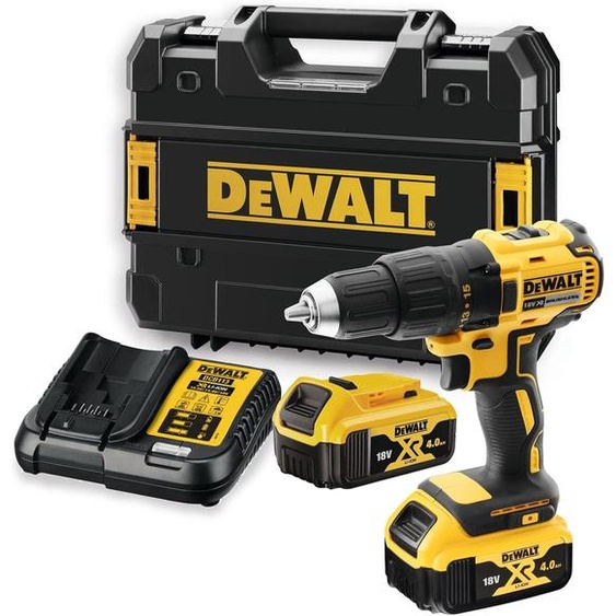 Perceuse visseuse 18V XR + 2 batteries 4Ah + chargeur + coffret - DEWALT - DCD777M2T-QW