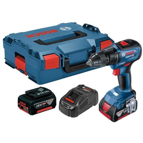 Perceuse-visseuse 18V 50 Nm Bosch avec 2 batteries 18V 5.0Ah - chargeur - L.Boxx - 06019H5001