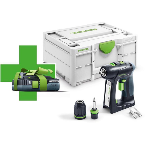 Perceuse-visseuse 18V C 18-Basic-4.0 + 1 batterie 4Ah + Systainer - FESTOOL - 577050