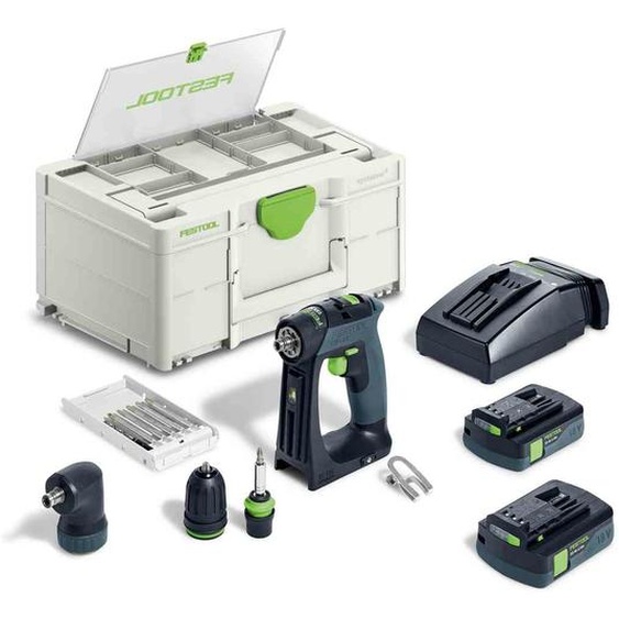 Perceuse-visseuse 18V CXS 18 C 3,0-SET + 2 batteries 3Ah + chargeur + coffret Systainer SYS3 - FESTOOL - 576884