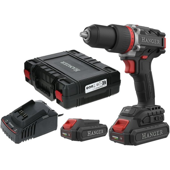 Perceuse-visseuse 18V DD18-60Z2 60Nm + 2 batteries 2Ah + 1 chargeur rapide + coffret - HANGER - 400110