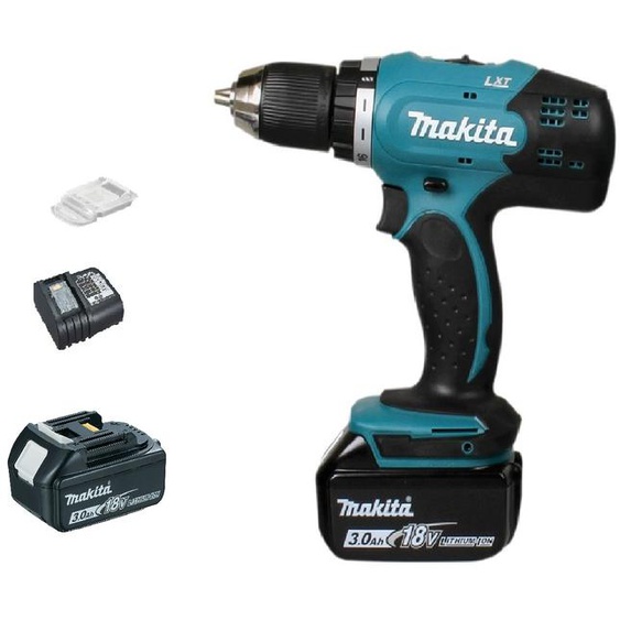 Perceuse-visseuse 18V diamètre 13mm + 2 batteries 3Ah + chargeur + coffret - MAKITA - DDF453SFE