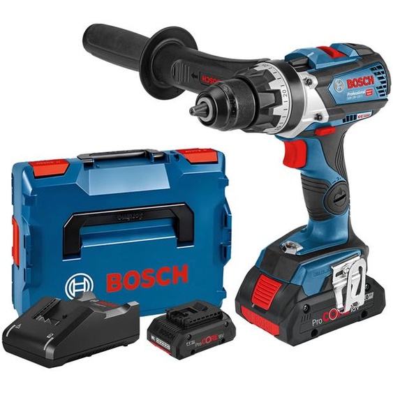 Perceuse-visseuse 18V GSR 18V-110 C + 2 batteries ProCORE 4Ah + chargeur + L-BOXX - BOSCH - 06019G010A