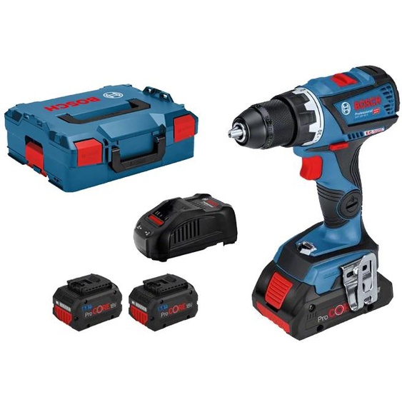 Perceuse-visseuse 18V GSR 18V-60 C + 2 batteries 5,5Ah + chargeur + L-Boxx - BOSCH