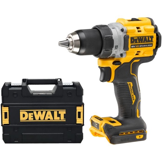 Perceuse visseuse 18V XR BRUSHLESS (sans batterie ni chargeur) + coffret T-STAK - DEWALT - DCD800NT-XJ