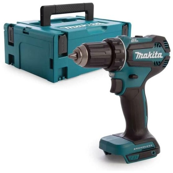 Perceuse visseuse à percussion 18 V Li-Ion Ø 13 mm MAKITA - Sans batterie, ni chargeur - DHP485ZJ