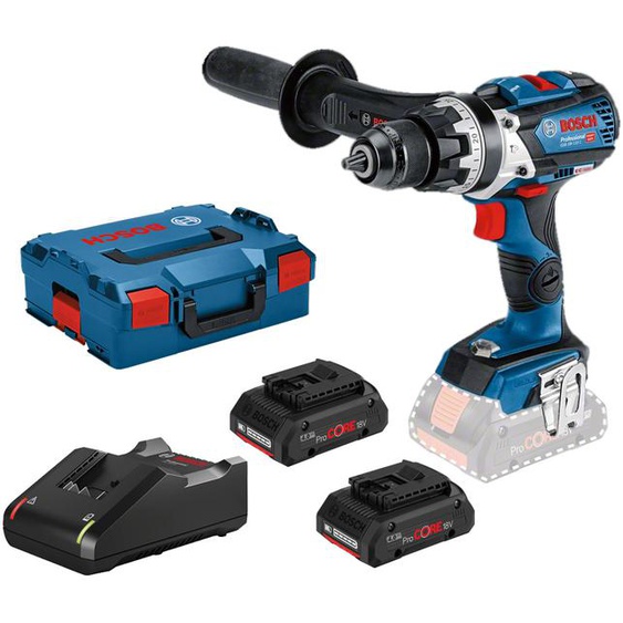 Perceuse-visseuse à percussion 18V GSB 18V-110 C + 2 batteries Procore 4Ah + chargeur - BOSCH - 06019G030B