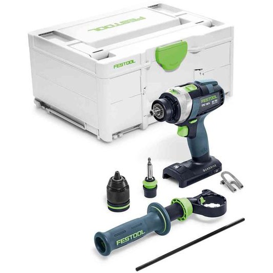 Perceuse-visseuse à percussion 18V TPC 18/4 I-Basic QUADRIVE (sans batterie ni chargeur) + Systainer SYS3 - FESTOOL - 575604