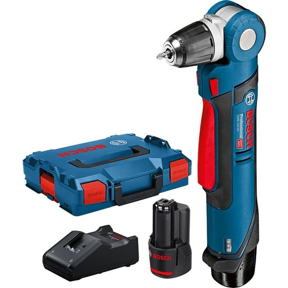 Perceuse visseuse dangle 12V GWB 12V-10 + 2 batteries 3Ah + chargeur + coffret L-Boxx - BOSCH - 0601390909Y