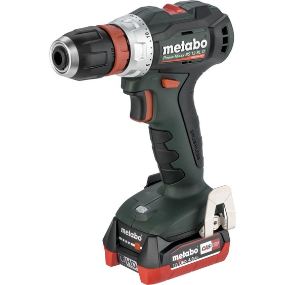 Perceuse visseuse METABO 12V powermaxx BS 12 BL Q - quick 2x4.0AH LIHD Asc55 - 601045800