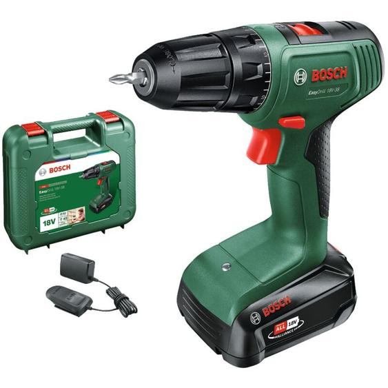 Perceuse-visseuse sans fil 18V-40 Bosch vert - avec une batterie 18V 2Ah - chargeur - coffret - 06039D8003