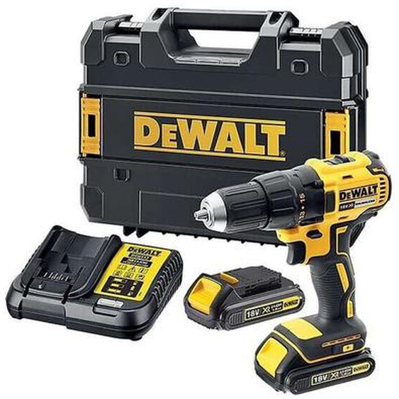 Dewalt - Perceuse visseuse sans fil + 2 x Batteries 1,5 Ah + Coffret t-stak DCD777S2T-QW