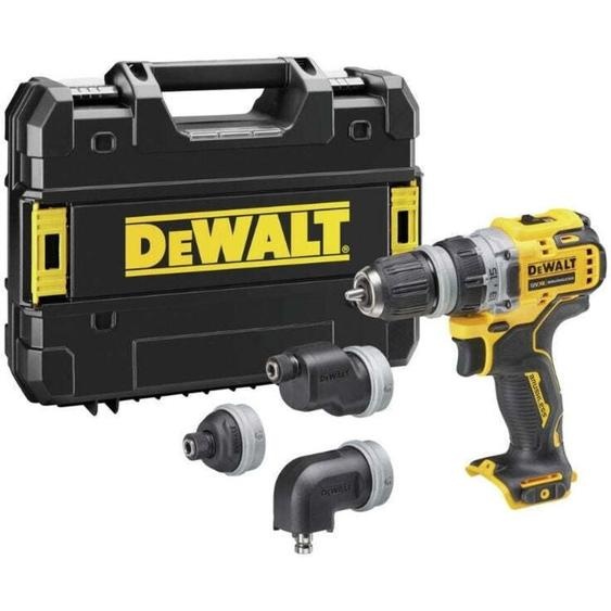 Perceuse-visseuse sans fil DCD703NT, 12 Volts sans batterie ni chargeur + 4 têtes - Dewalt