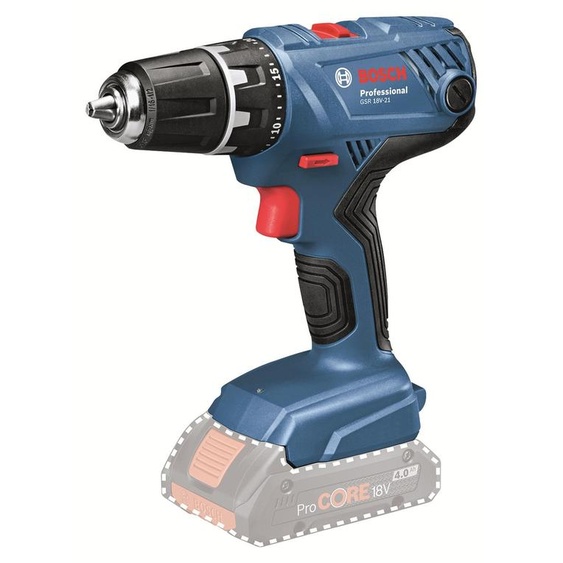 BOSCH 06019H1071 BOSCH GSR 18V-21 Professional Perceuse-visseuse sans fil 18,0 V, sans batterie