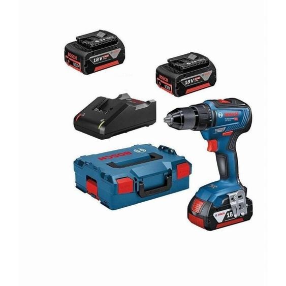 Perceuse-visseuse sans-fil gsr 18V-55 + bosch - avec 3 batteries 18V 5.0Ah - chargeur -L-Boxx - 0615990L8D
