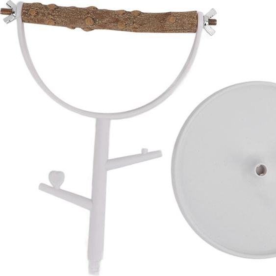 Perchoir en bois naturel anti -glissement portable tablette -perroquets formation jouer perche pour lintérieur à lextérieur