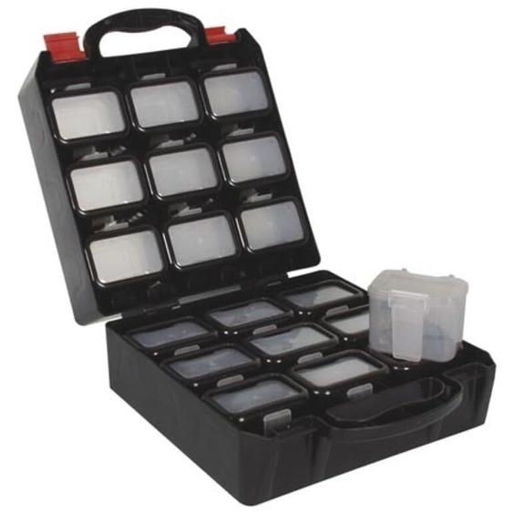 Perel Boîte dassortiment, polypromylène, 18 boîtes dinsertion amovibles, fixation à la ceinture