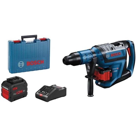 Perforateur 18V GBH 18V-45 C SDS max Biturbo  + 2 batteries Procore 12Ah + chargeur + coffret standard - BOSCH - 0611913002
