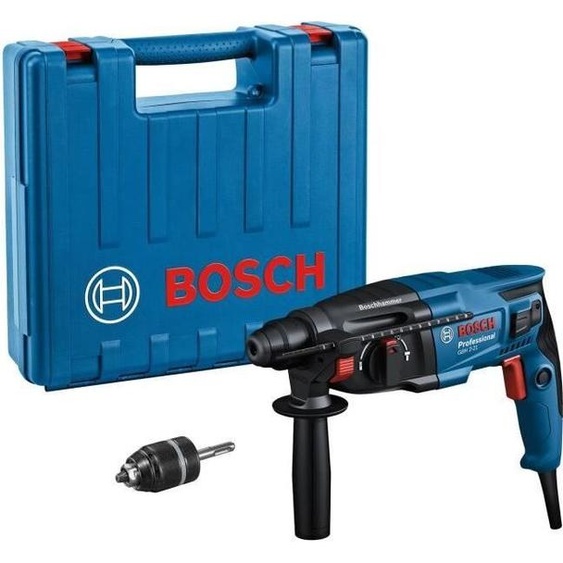 Perforateur-burineur SDS Plus BOSCH GBH 2-21, 720W, 2 J, Diamètre béton 21mm, Coffret Standard