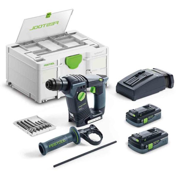 Perforateur SDS Plus 18V BHC 18 HPC 4,0 I-Plus + 2 batteries 4Ah + chargeur en coffret SYSTAINER SYS3 - FESTOOL - 577602