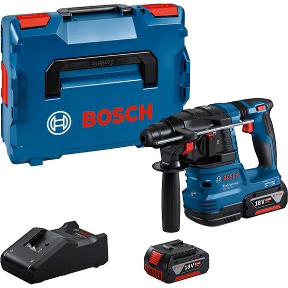 Perforateur SDS-Plus 18V GBH 18V-22 + 2 batteries 4Ah + chargeur rapide sous L-BOXX - BOSCH - 0611924002