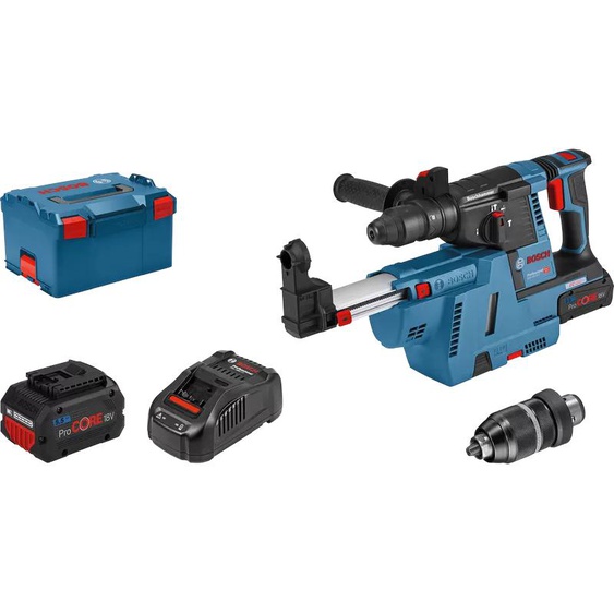 Perforateur SDS-Plus 18V GBH 18V-26F Professional + 2 batteries ProCORE18V 5,5Ah + 1 chargeur rapide + coffret L-BOXX - BOSCH - 061191000G