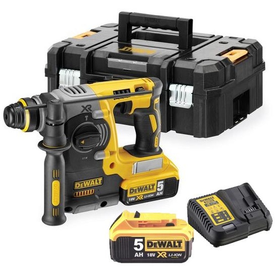 Perforateur SDS Plus 18V XR + 2 batteries 5Ah + chargeur + coffret T-Stak - DEWALT - DCH273P2