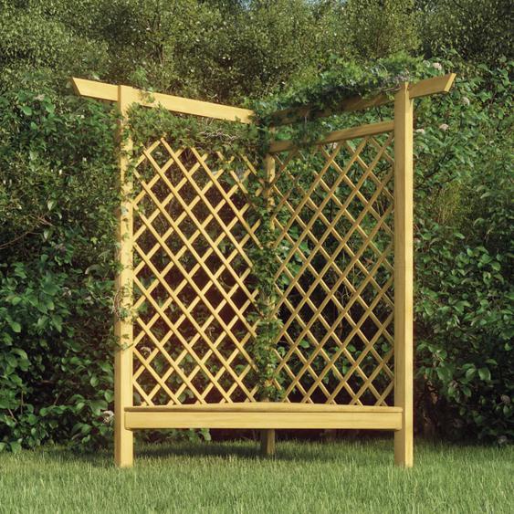 Pergola dangle avec banc 166x81x174 cm Bois de pin imprégné