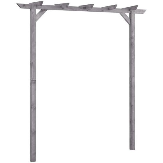 Pergola de jardin Gris 200x40x205 cm Bois de pin imprégné