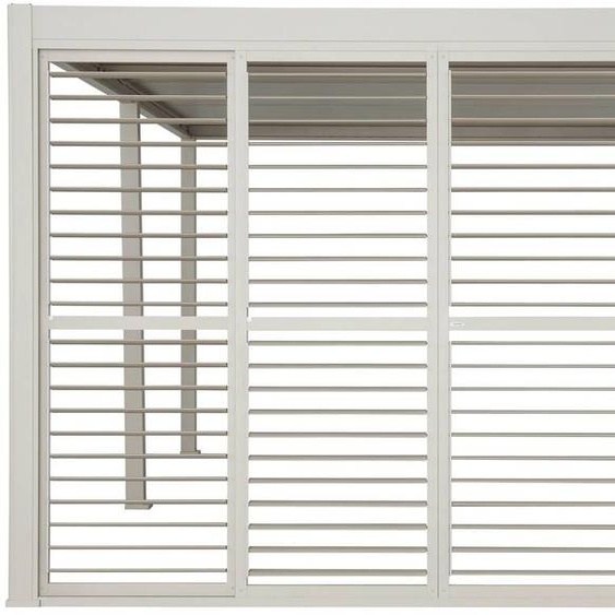 Persienne coulissante EVORA Argile Pour Côté 4 m - 2,4 x 3,7 Aluminium traité époxy Hespéride