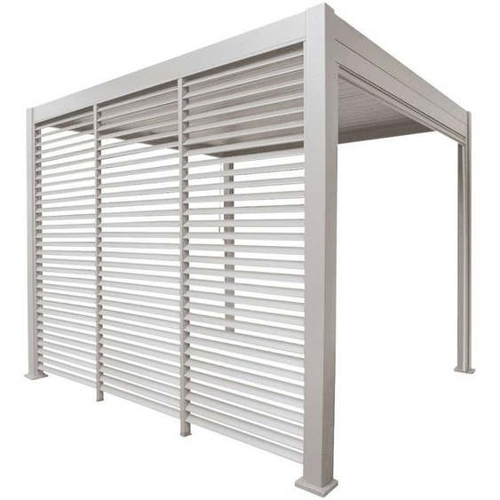 Persienne fixe EVORA Argile Pour Côté 3 m - 1/3 0,9 x 2,4 Aluminium traité époxy Hespéride