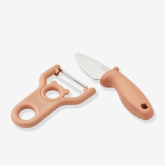 Pertense set couteau+ épluche légume rose