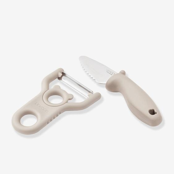 Pertense set couteau+ épluche légume taupe