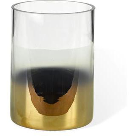 Petit bougeoir en verre doré Hurricane