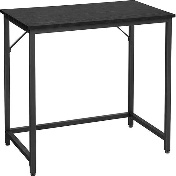 Petit bureau dordinateur au design industriel, noir
