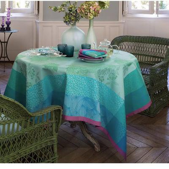 Petit Carré déco Parfums de bagatelle 100% coton-Capucine-120 x 120 cm