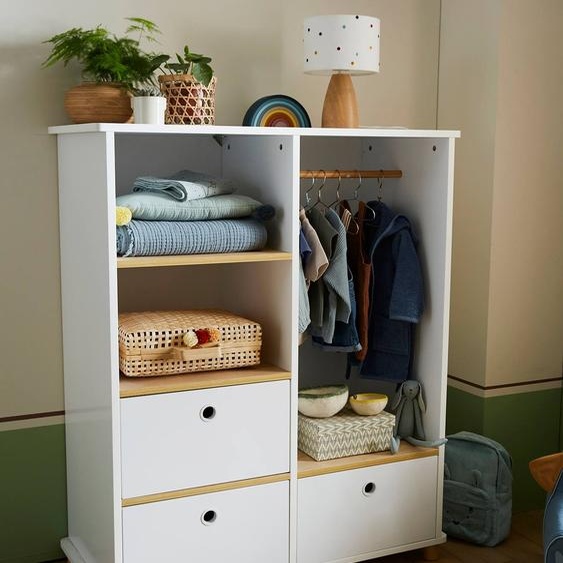 Petit dressing PTILOU blanc/bois